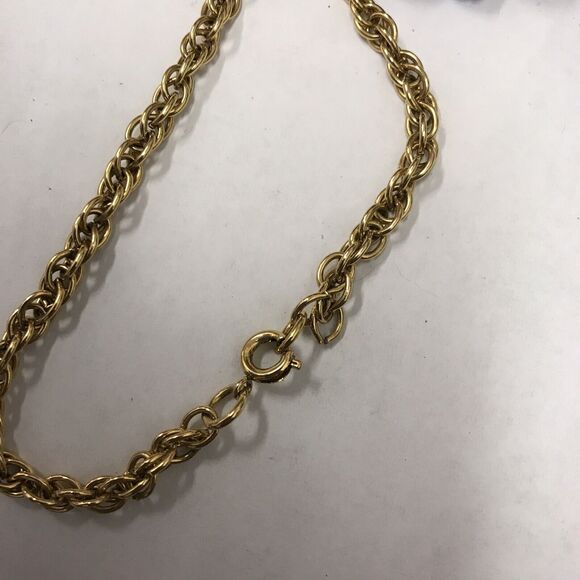 Vintage Tattoo Purple Peacock Phoenix Sparrow Bird Gold HUGE Necklace 21” - Picture 3 of 3